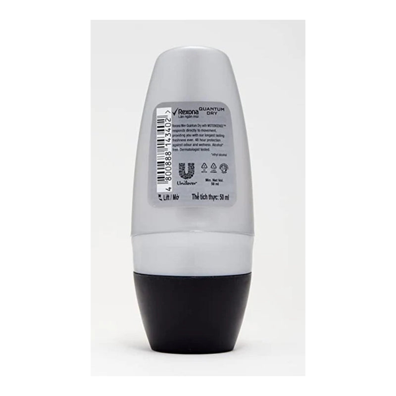 Rexona Men Motionsense Quantum Dry Roll-On Deodorant, 50ml (Pack of 6)