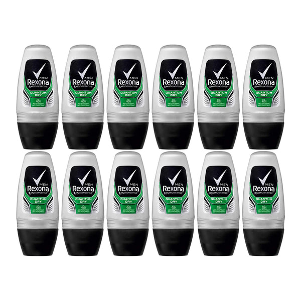 Rexona Men Motionsense Quantum Dry Roll-On Deodorant, 50ml (Pack of 12)