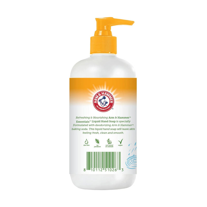 Arm & Hammer Essentials Liquid Hand Soap - Fresh Rain Water, 14oz (Pack of 6)