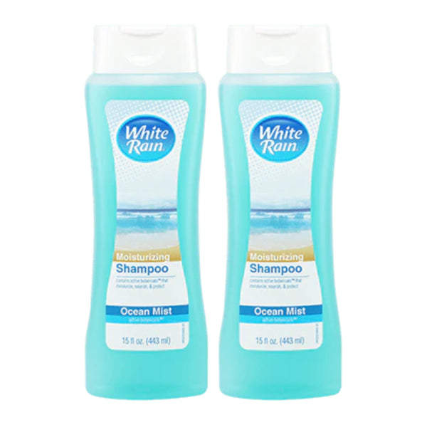 White Rain Ocean Mist Moisturizing Shampoo, 15 fl oz. (Pack of 2)