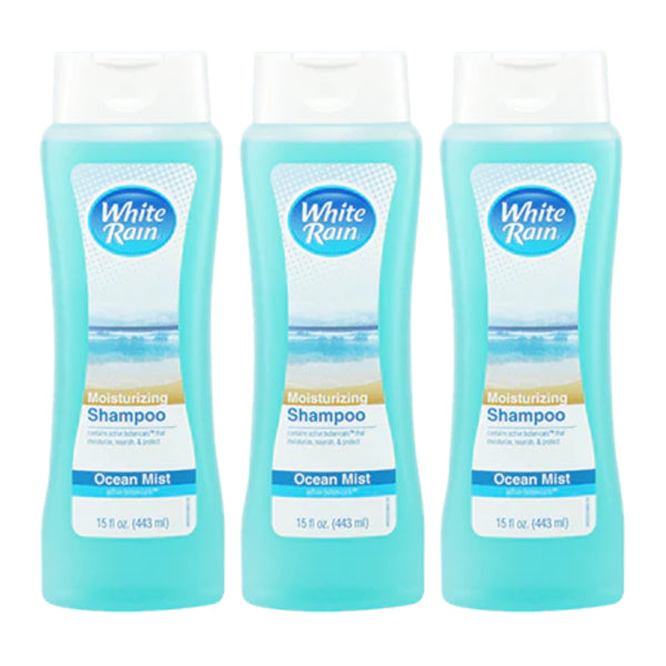 White Rain Ocean Mist Moisturizing Shampoo, 15 fl oz. (Pack of 3)