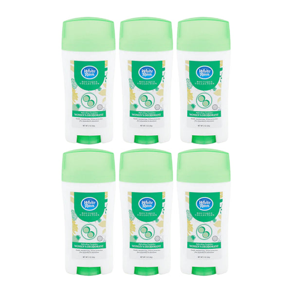 White Rain Refreshing Cucumber Women's Deodorant, 2 oz (Pack of 6)