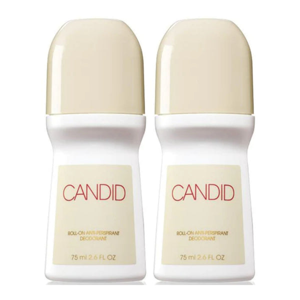Avon Candid Roll-On Antiperspirant Deodorant, 75 ml 2.6 fl oz (Pack of 2)