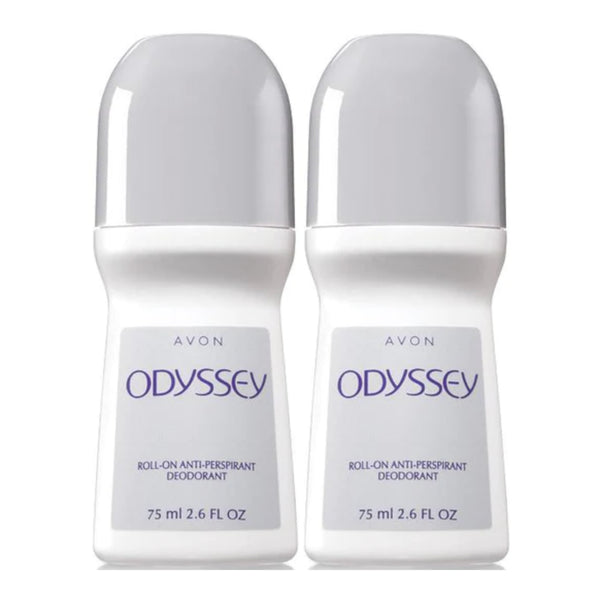 Avon Odyssey Roll-On Antiperspirant Deodorant, 75 ml 2.6 fl oz (Pack of 2)