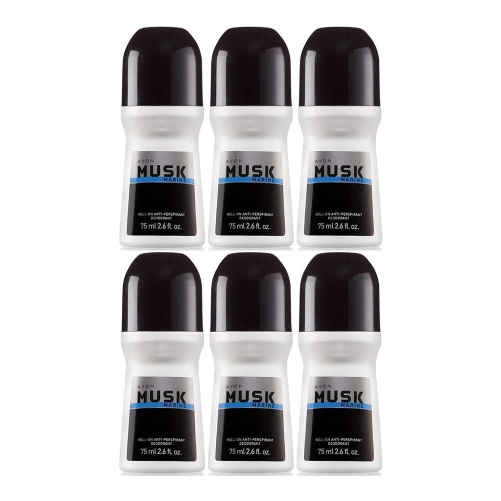 Avon Musk Marine Roll-On Antiperspirant Deodorant, 75 ml 2.6 fl oz (Pa ...