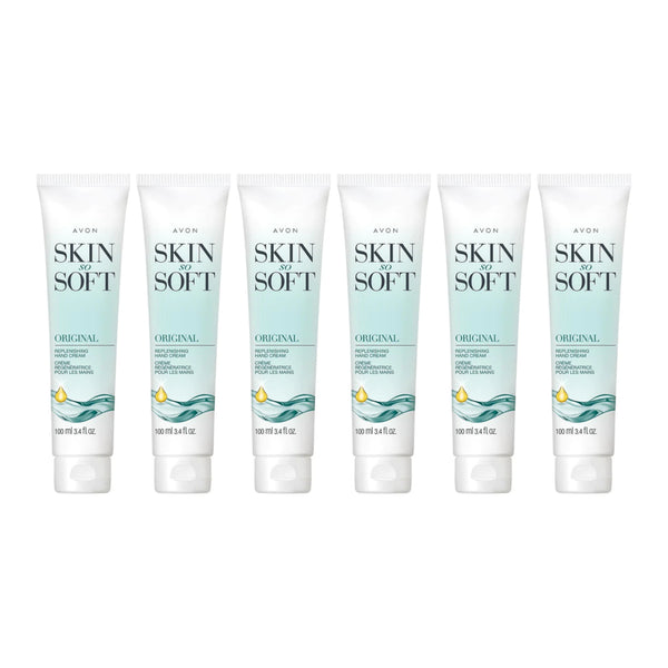Avon Skin So Soft - Original Hand Cream, 3.4 fl oz (100ml) (Pack of 6)