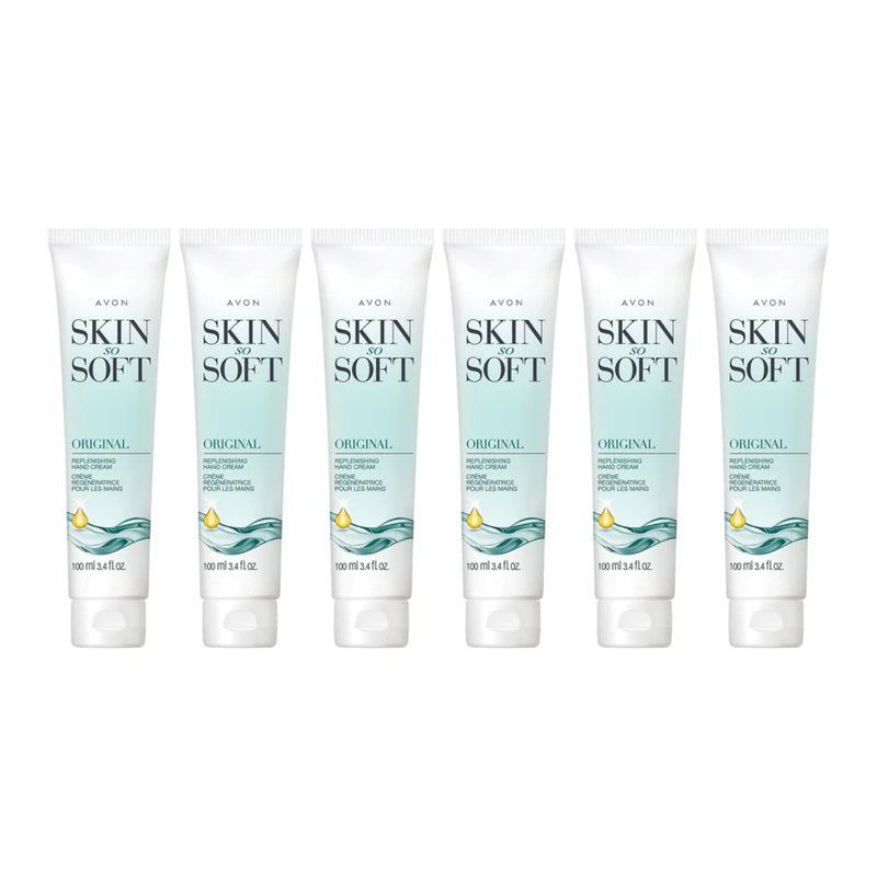 Avon Skin So Soft - Original Hand Cream, 3.4 fl oz (100ml) (Pack of 6)