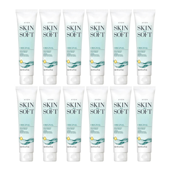 Avon Skin So Soft - Original Hand Cream, 3.4 fl oz (100ml) (Pack of 12)
