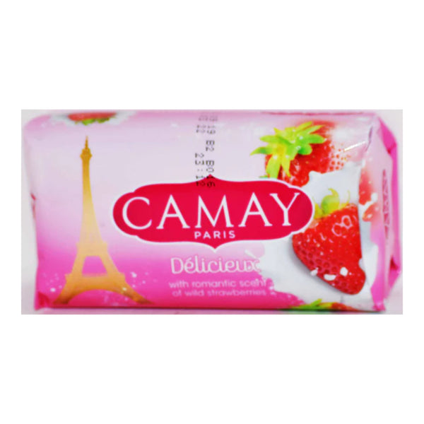Camay Paris Delicieux Wild Strawberries Scent Beauty Bar Soap, 170g