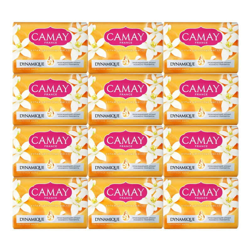 Camay France Dynamique Beauty Bar Soap, 85gm (Pack of 12)