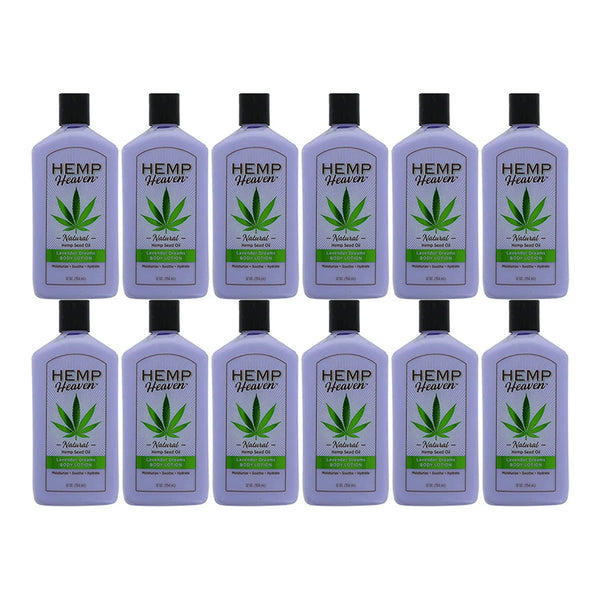 Hemp Heaven Natural Hemp Seed Oil Lotion - Lavender Dreams, 12 oz. (Pack of 12)