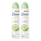 Dove Go Fresh Cucumber & Green Tea Scent Deodorant Spray, 150 ml (Pack of 2)