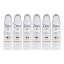 Dove Invisible Dry Clean Touch Deodorant Body Spray, 150 ml (Pack of 6)