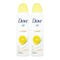 Dove Go Fresh Grapefruit & Lemongrass Scent Deodorant Spray, 150 ml (Pack of 2)