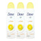Dove Go Fresh Grapefruit & Lemongrass Scent Deodorant Spray, 150 ml (Pack of 3)