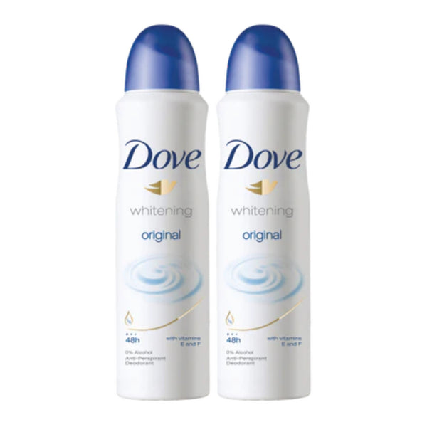Dove Original Deodorant Body Spray, 150 ml (Pack of 2)