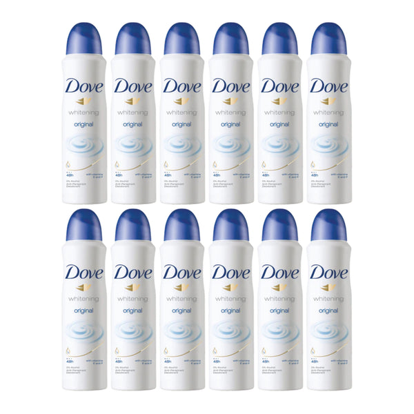 Dove Original Deodorant Body Spray, 150 ml (Pack of 12)