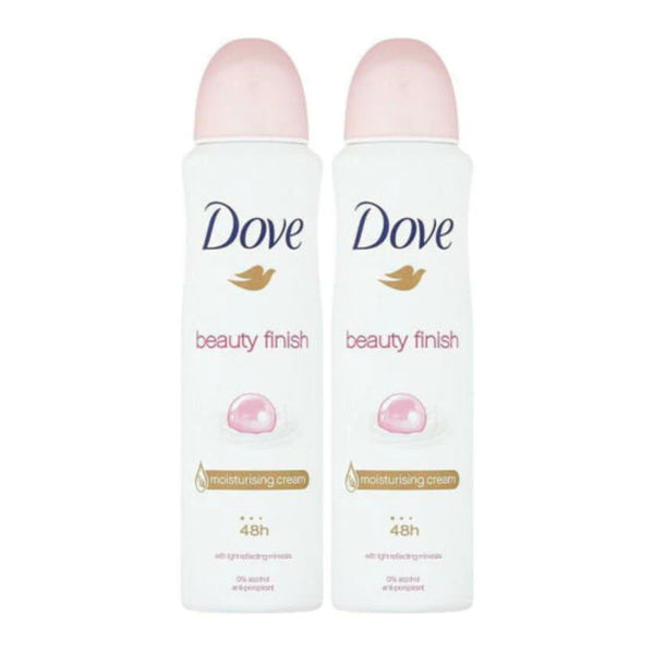 Dove Beauty Finish Anti-Perspirant Deodorant Body Spray, 150ml (Pack of 2)