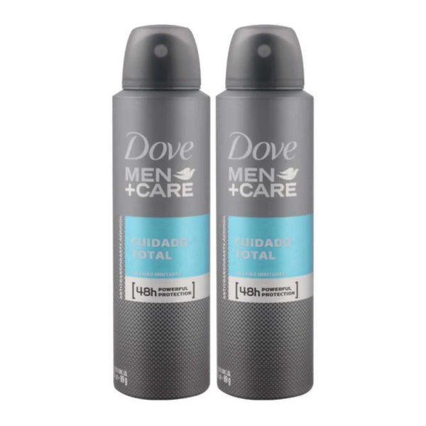 Dove Men+Care Total Care (Cuidado Total) Deodorant Spray, 150ml (Pack of 2)