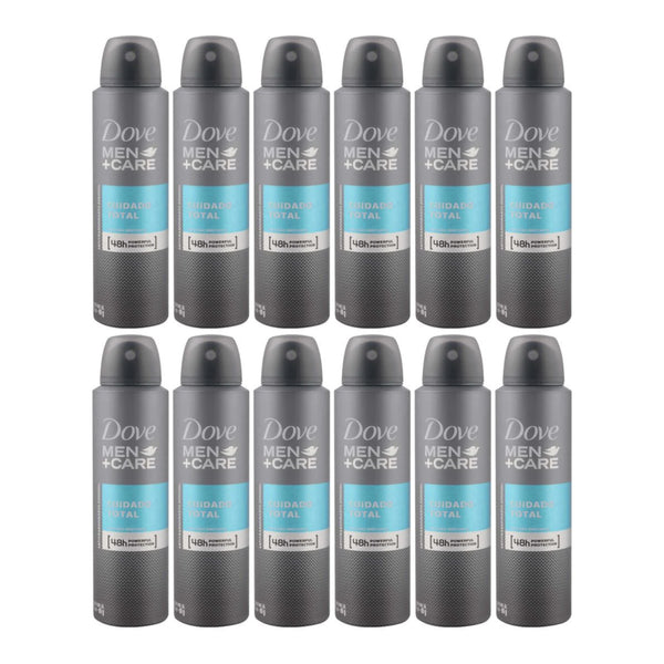 Dove Men+Care Total Care (Cuidado Total) Deodorant Spray, 150ml (Pack of 12)