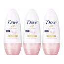 Dove Soft Feel Antiperspirant Roll On Deodorant, 50ml (Pack of 3)