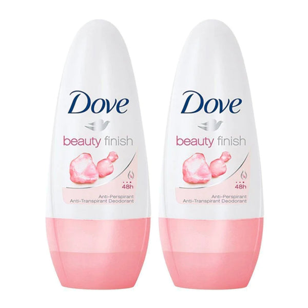 Dove Beauty Finish Antiperspirant Roll On Deodorant, 50ml (Pack of 2)