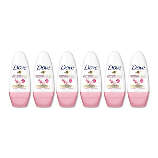 Dove Ultimate Repair Antiperspirant Roll On Deodorant, 40ml (Pack of 6)