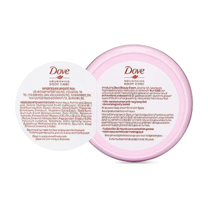Dove Nourishing Body Care Beauty Cream for Face & Body, 50ml (Pack of 6)