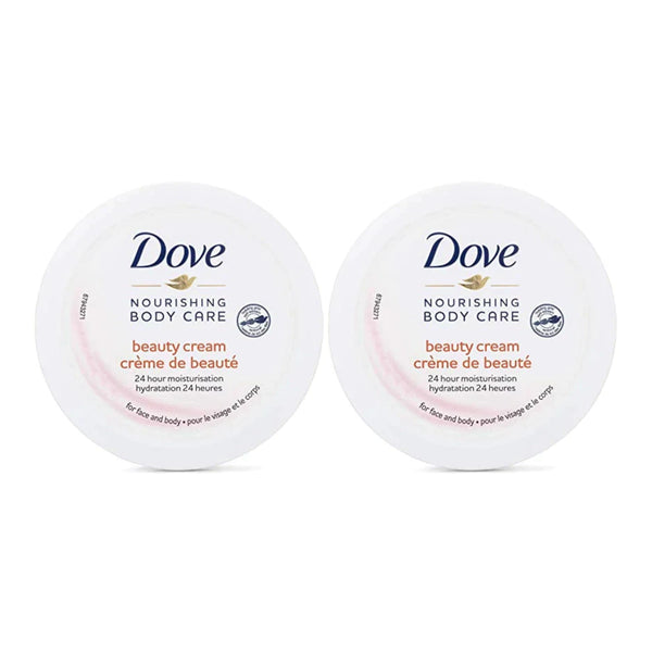 Dove Nourishing Body Care Beauty Cream for Face & Body, 50ml (Pack of 2)