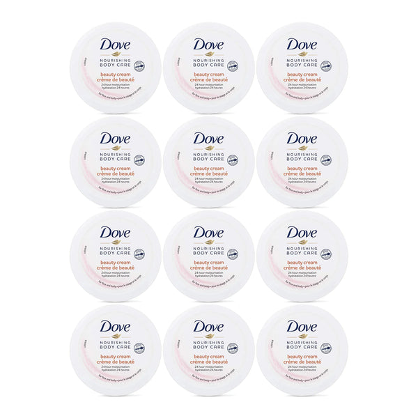 Dove Nourishing Body Care Beauty Cream for Face & Body, 50ml (Pack of 12)
