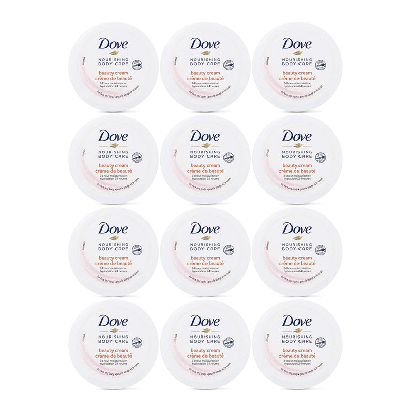 Dove Nourishing Body Care Beauty Cream for Face & Body, 50ml (Pack of 12)