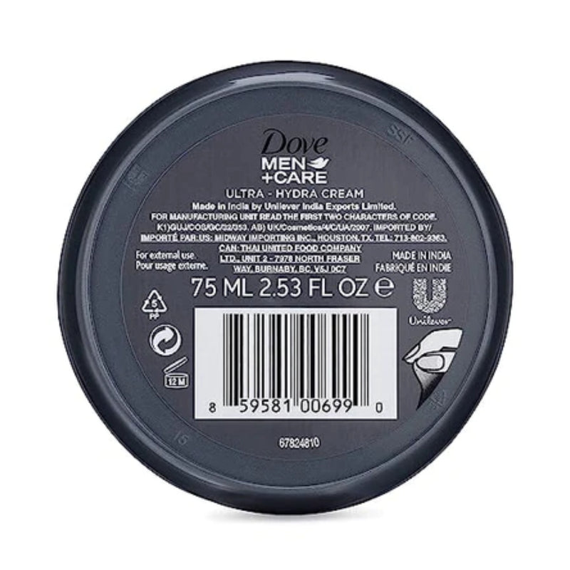 Dove Men+ Care Ultra-Hydra Cream (Face, Hands & Body), 75ml