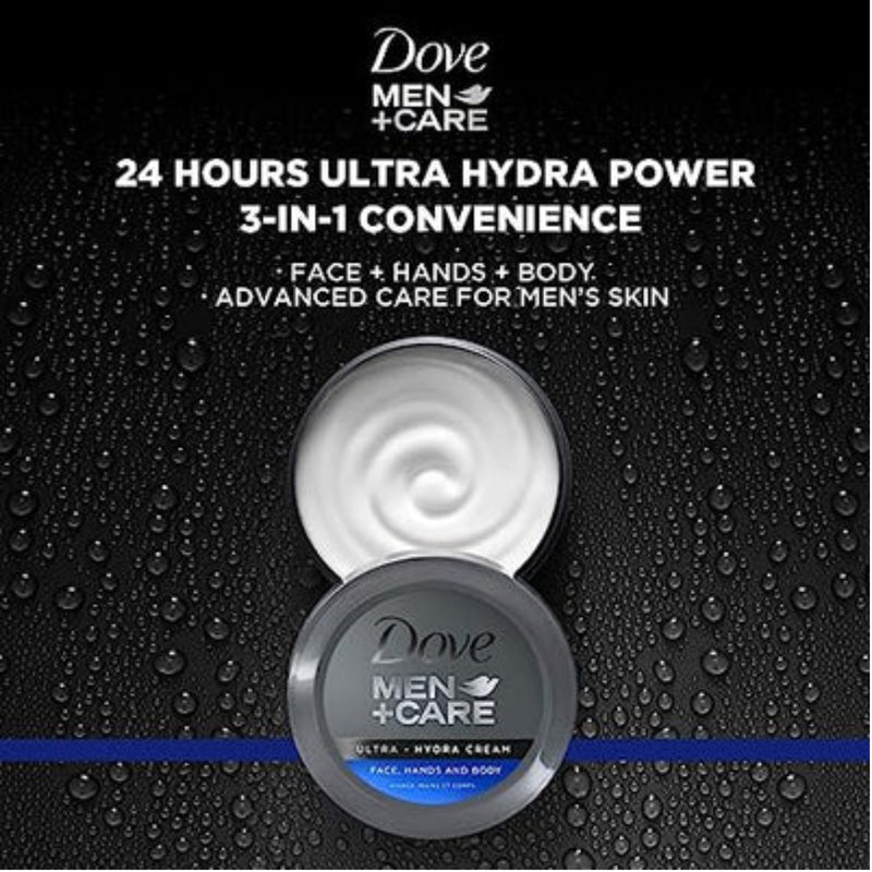 Dove Men+ Care Ultra-Hydra Cream (Face, Hands & Body), 75ml