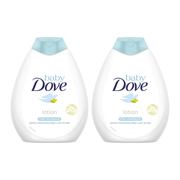 Baby Dove Rich Moisture Lotion 100% Skin-Natural Nutrients, 200ml (Pack of 2)