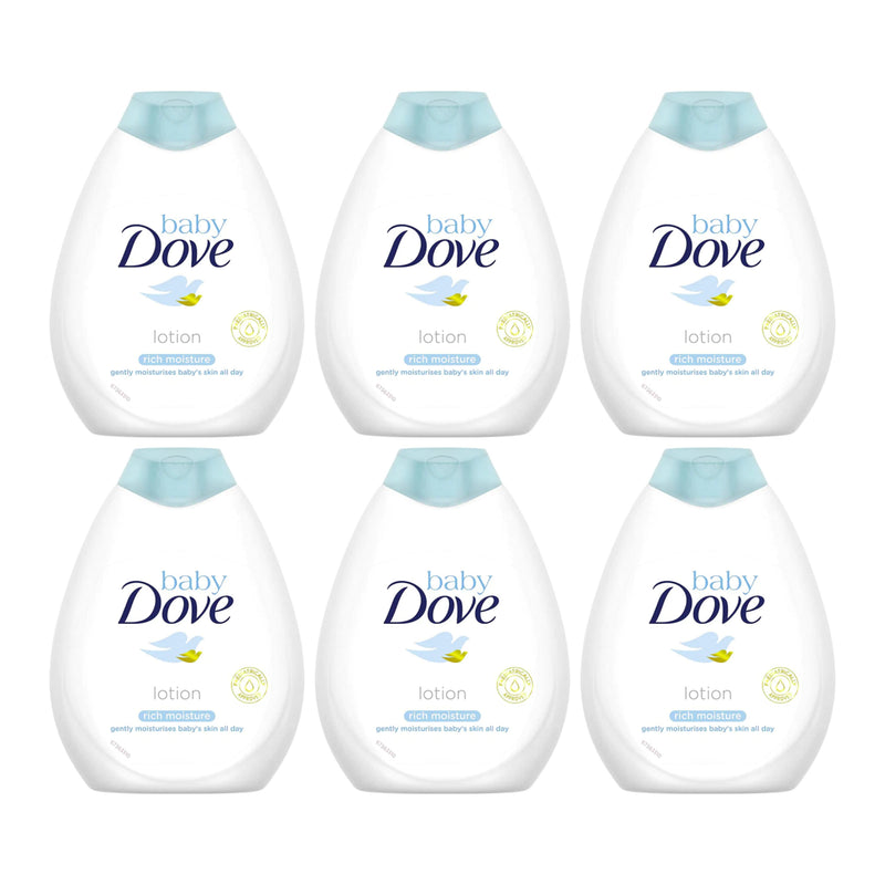 Baby Dove Rich Moisture Lotion 100% Skin-Natural Nutrients, 200ml (Pack of 6)