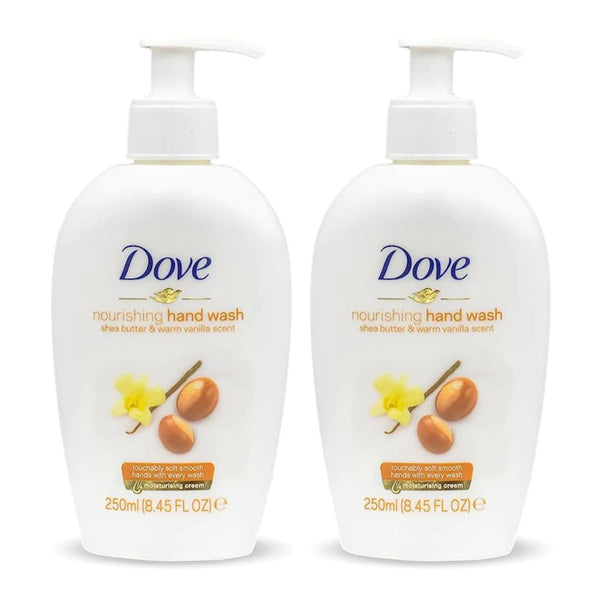 Dove Nourishing Shea Butter & Warm Vanilla Scent Hand Wash, 250ml (Pack of 2)