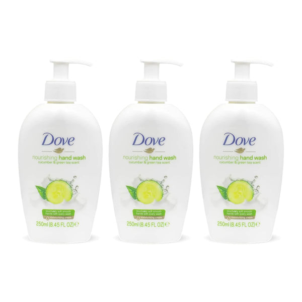 Dove Nourishing Cucumber & Green Tea Scent Hand Wash, 250ml (Pack of 3)