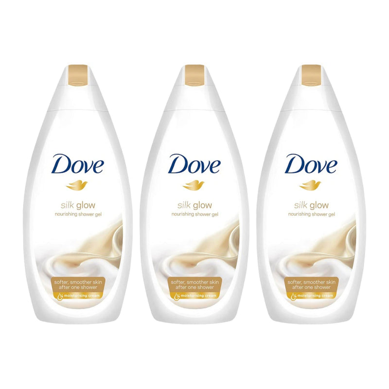 Dove Silk Glow Shower Gel, 16.9oz (Pack of 3)