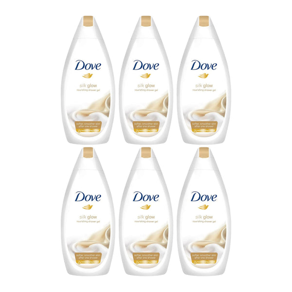 Dove Silk Glow Shower Gel, 16.9oz (Pack of 6)