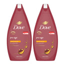 Dove Pro Age Rich Nourishment For Mature Skin Body Wash, 450ml (Pack of 2)