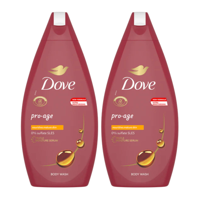 Dove Pro Age Rich Nourishment For Mature Skin Body Wash, 450ml (Pack of 2)