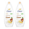 Dove Nourishing Care w/ Argan Oil For Dry Skin Shower Gel, 250ml (Pack of 2)