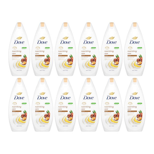 Dove Nourishing Care w/ Argan Oil For Dry Skin Shower Gel, 250ml (Pack of 12)