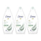 Dove Purifying Detox with Green Clay Shower Gel, 250ml (Pack of 3)