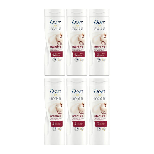 Dove Intensive Creamy Body Lotion For Very Dry Skin, 250ml (Pack of 6)