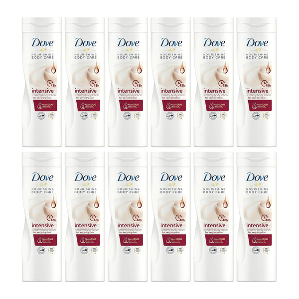 Dove Intensive Creamy Body Lotion For Very Dry Skin, 250ml (Pack of 12)