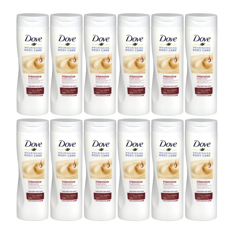 Dove Intensive Creamy Body Lotion For Very Dry Skin, 400ml (Pack of 12)