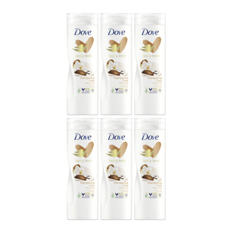 Dove Pampering Care With Shea Butter & Vanilla Body Lotion, 400ml (Pack of 6)