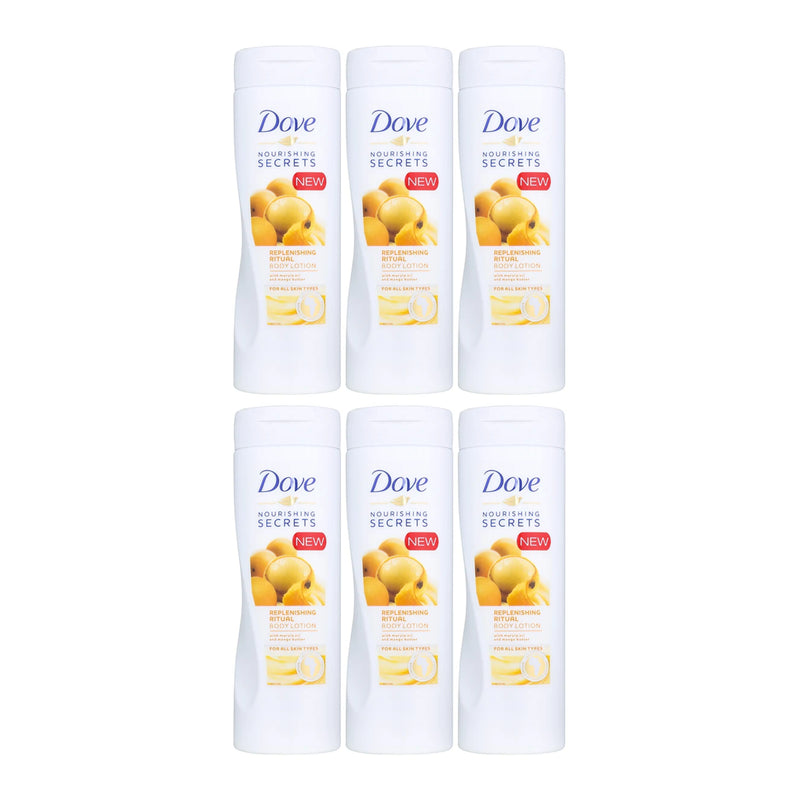 Dove Replenishing Ritual Marula Oil Mango Butter Body Lotion, 400ml (Pack of 6)