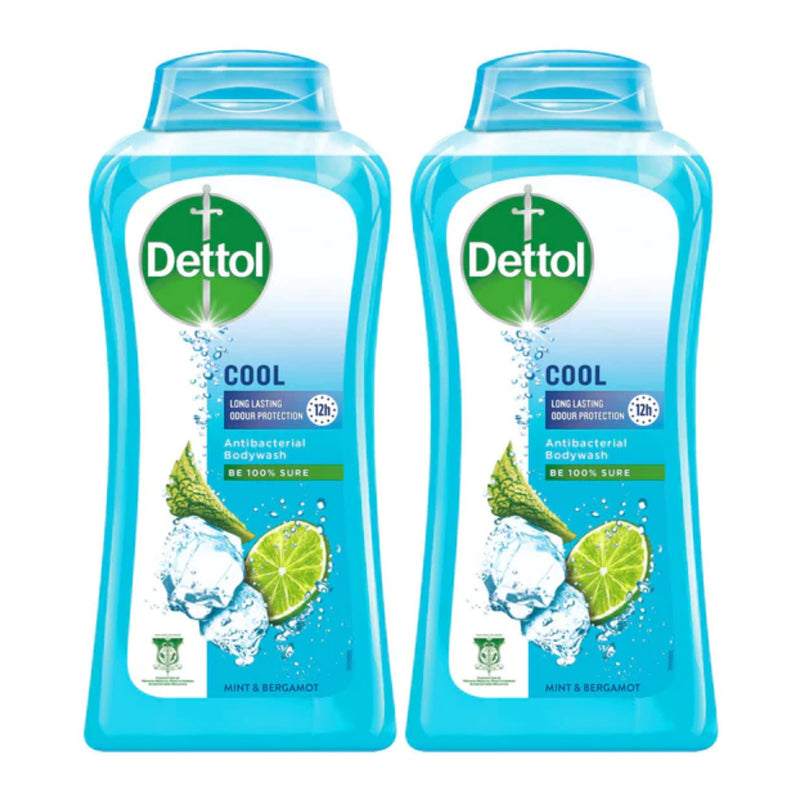 Dettol Cool Antibacterial Body Wash - Mint & Bergamot, 100g (Pack of 2)